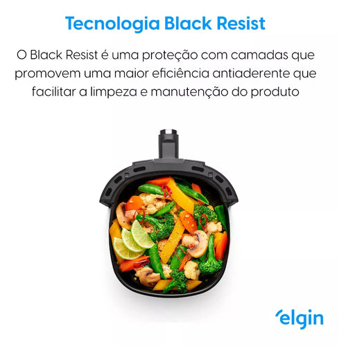 Imagem 4 de 12 de Fritadeira Air Fryer Elétrica Start Fry 3,5l 110v & 220v Elgin clip-icon