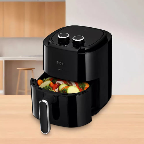 Imagem 3 de 12 de Fritadeira Air Fryer Elétrica Start Fry 3,5l 110v & 220v Elgin clip-icon