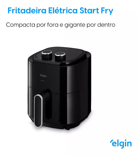 Imagem 1 de 12 de Fritadeira Air Fryer Elétrica Start Fry 3,5l 110v & 220v Elgin clip-icon