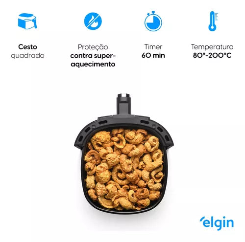 Imagem 8 de 12 de Fritadeira Air Fryer Elétrica Start Fry 3,5l 110v & 220v Elgin clip-icon